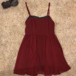 Red Flare Skater Dress